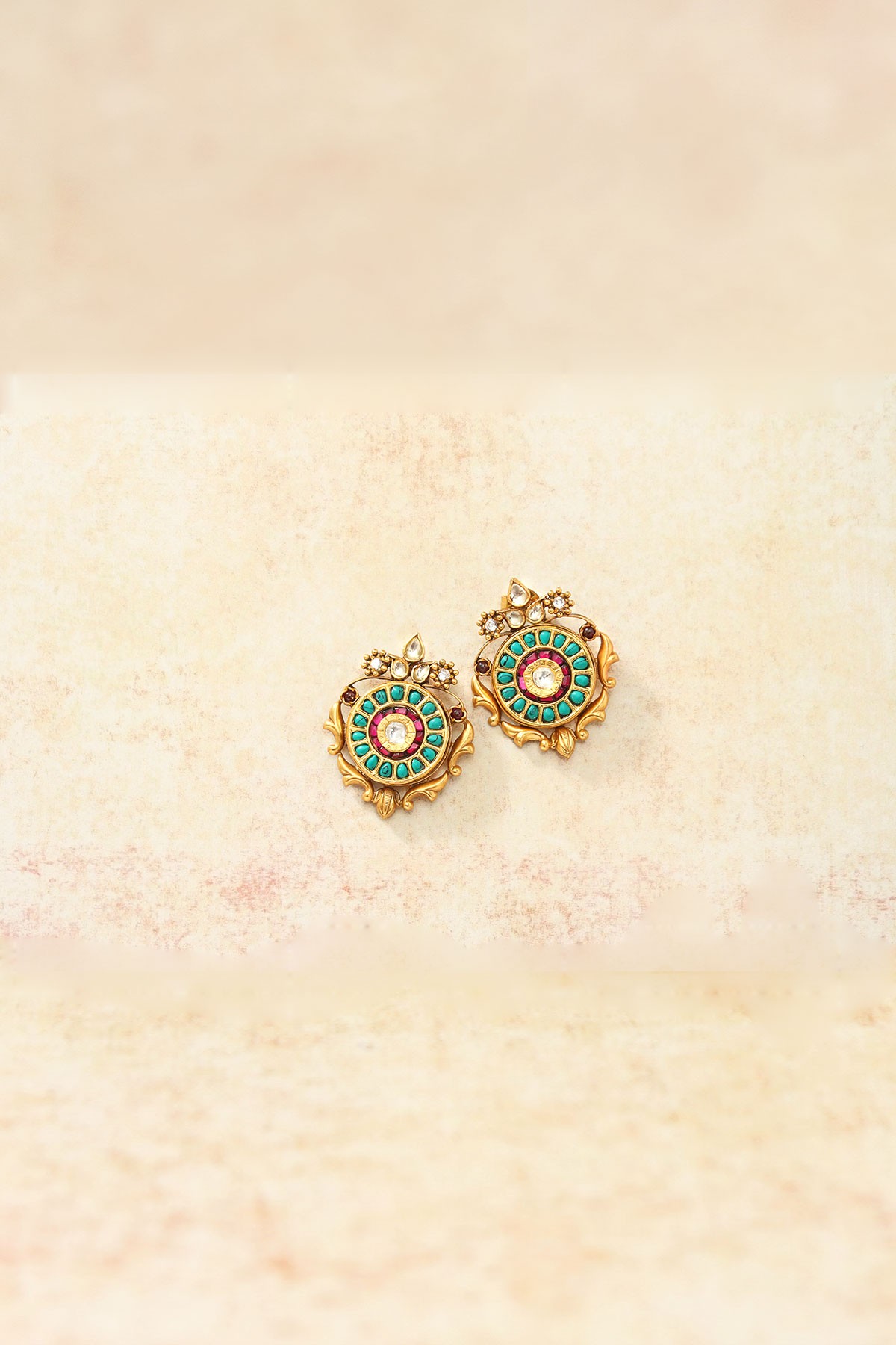 Small Round Stud Earring