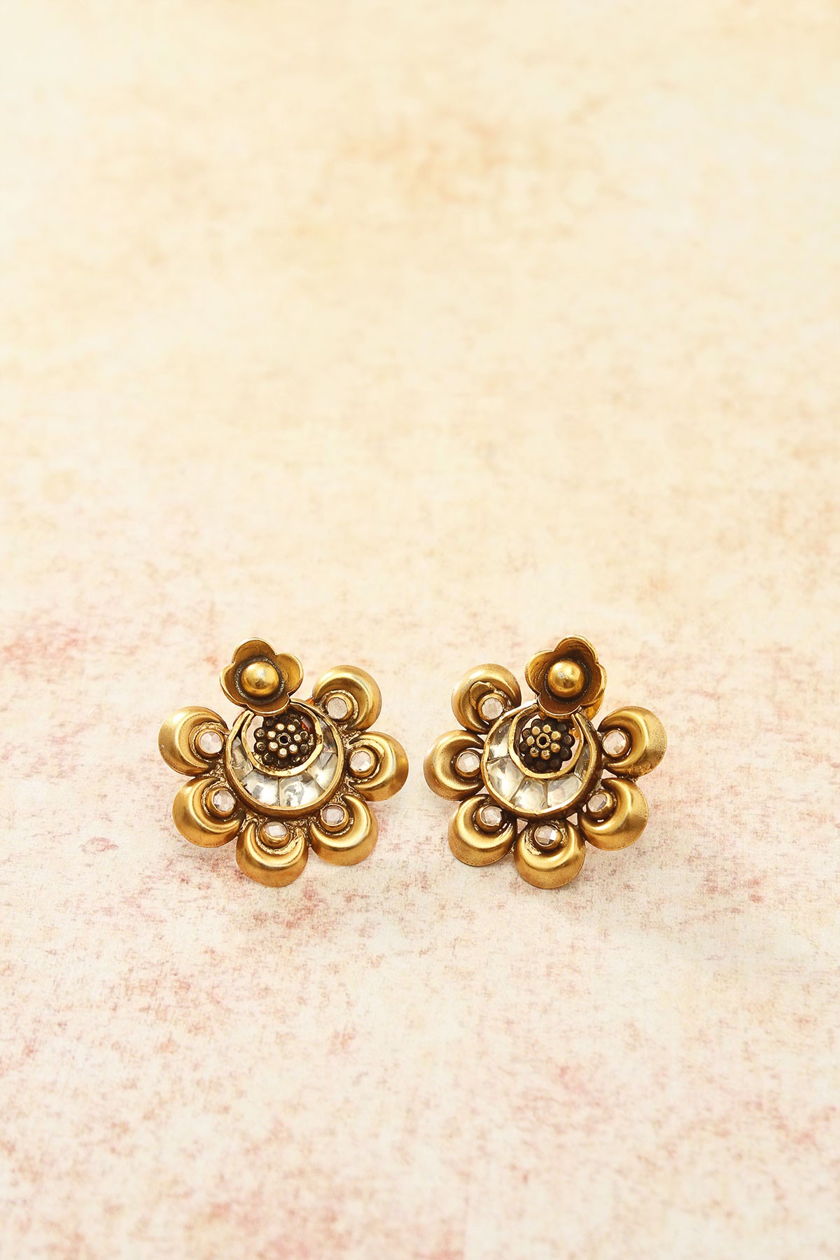 Gold Plate Bloom Stud