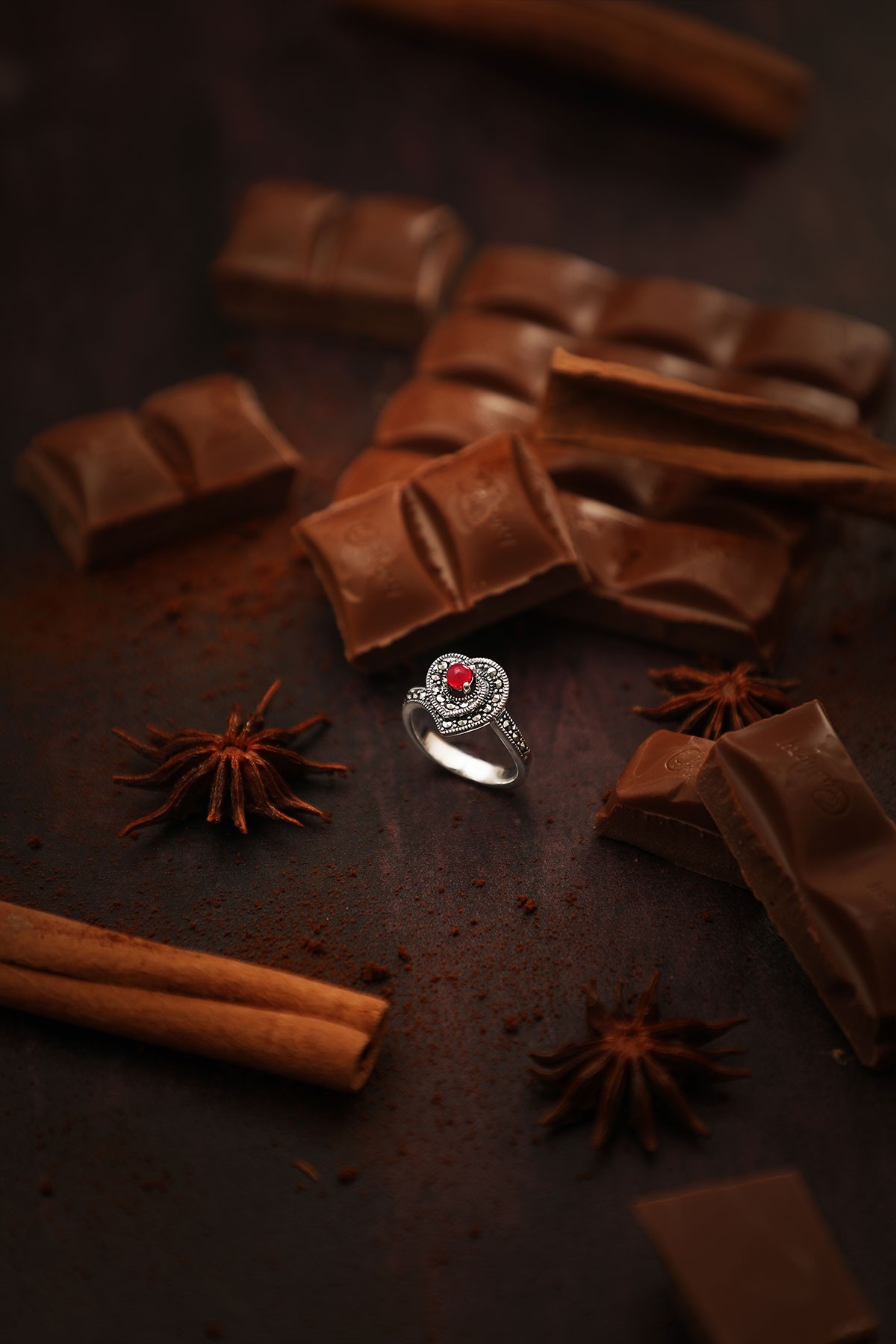 Antique Red Sapphire Ring