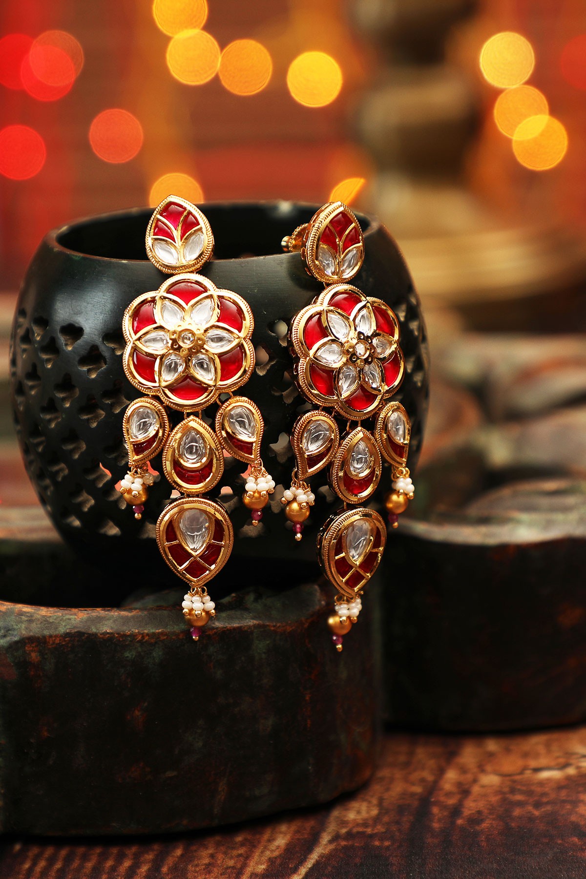 Kundan-Inspired Earrings