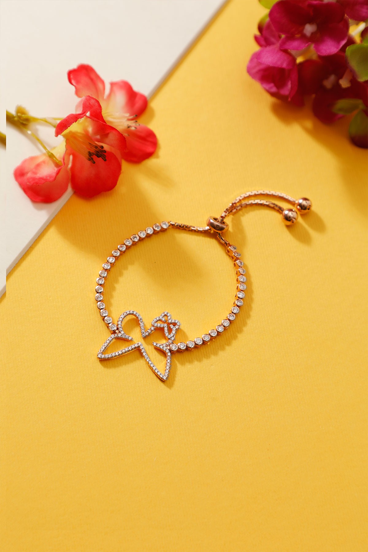 Butterfly Rose Gold Bracelet