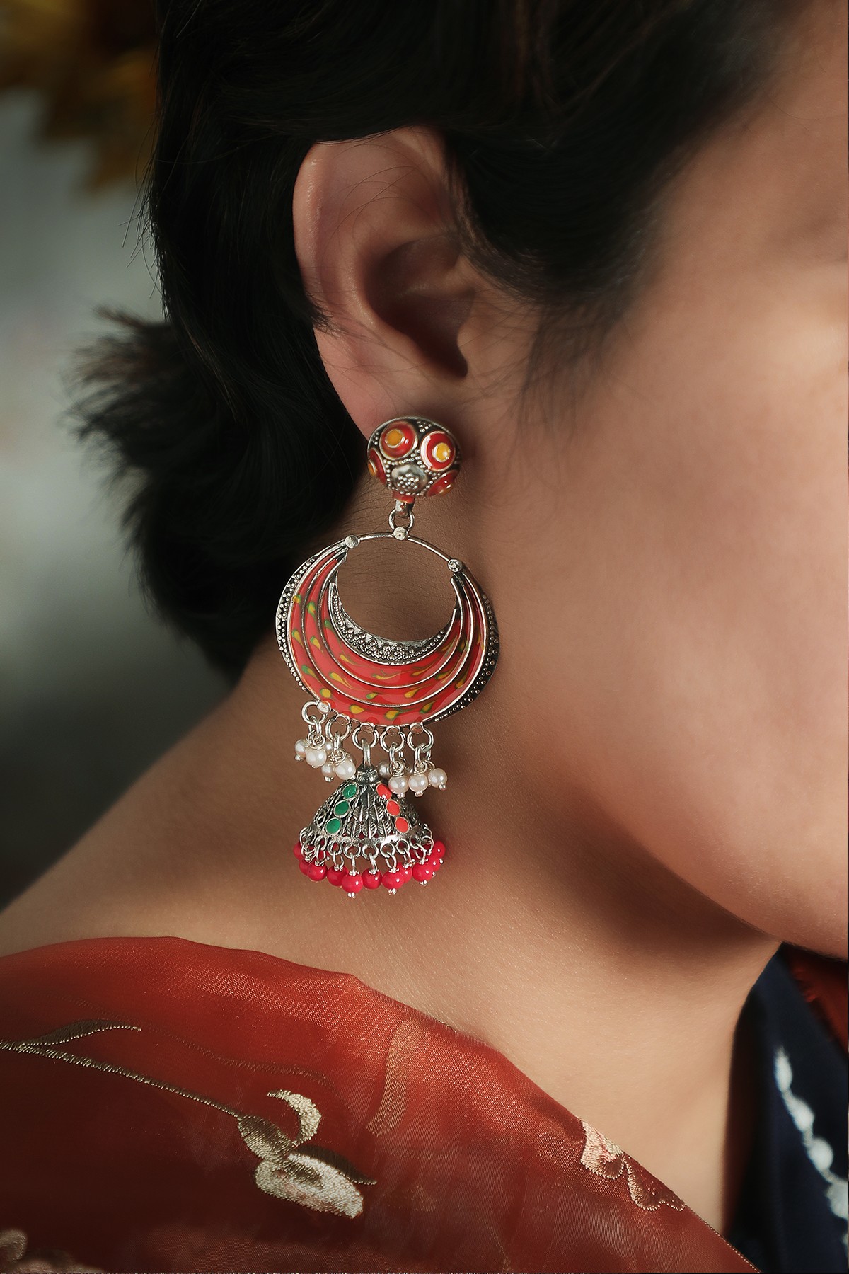 Red Classic Earring